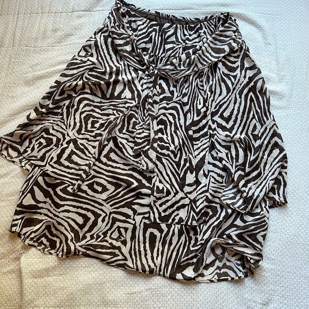 Zebra print skirt